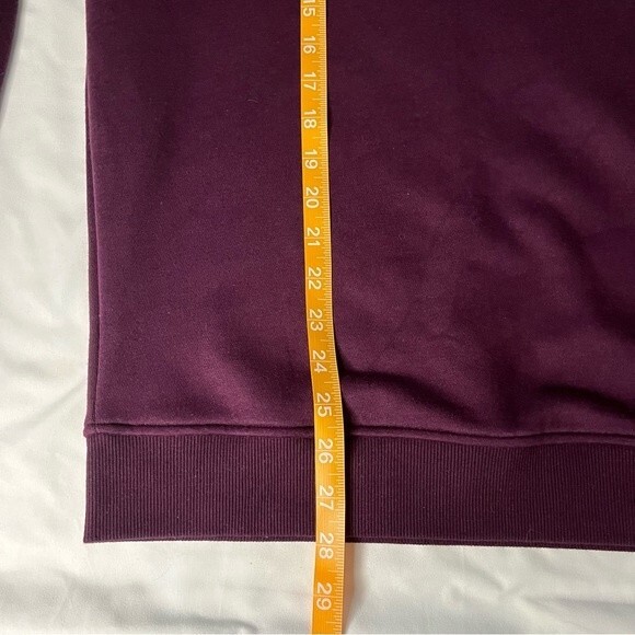 NWOT Koral Purple Size S Levi Crewneck Pullover Terry Sweatshirt Relaxed Gym - Picture 5 of 7